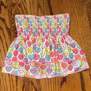 Girls  🎾🩷 LUCKY IN LOVE Candy Hearts Tennis Skirt  size xs (6)